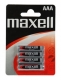 Baterie Maxell R03 1,5 V, mikrotužková AAA, 4 ks