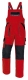 Kalhoty Max, pánské s náprsenkou, červeno-černé, vel. 50