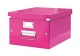 Krabice archivační Leitz Click-N-Store M (A4), růžová