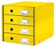 Box archivační zásuvkový Leitz Click-N-Store, 4 zásuvky, ž.