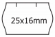 Etiketa 25x16 bílá CN