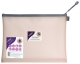 Obálka síťovaná Snopake Eva 36x27,5 cm se zipem, past. růž.