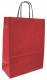 Taška papírová 32 x 14 x 42 cm, kroucené ucho, červená