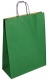 Taška papírová 32 x 14 x 42 cm, kroucené ucho, zelená