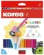 Pastelky trojhranné Kores Kolores, 24 ks
