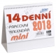 Kalendář stolní poznámkový MINI, 14-ti denní 2018
