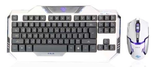 E-Blue Auroza klávesnice herní + Auroza myš bílá EKM811WHUS-IU