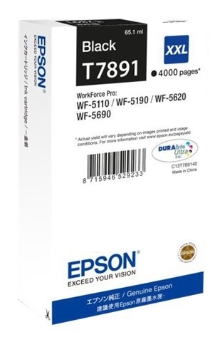 Cartridge Epson C13T789140 XXL pro WF 51xx/56xx, černá