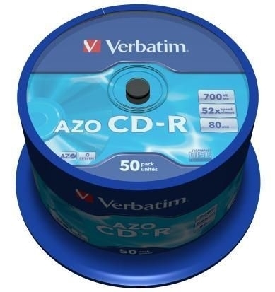 Verbatim CD-R Datalife plus 52 x 700 MB balení 50 ks 43343