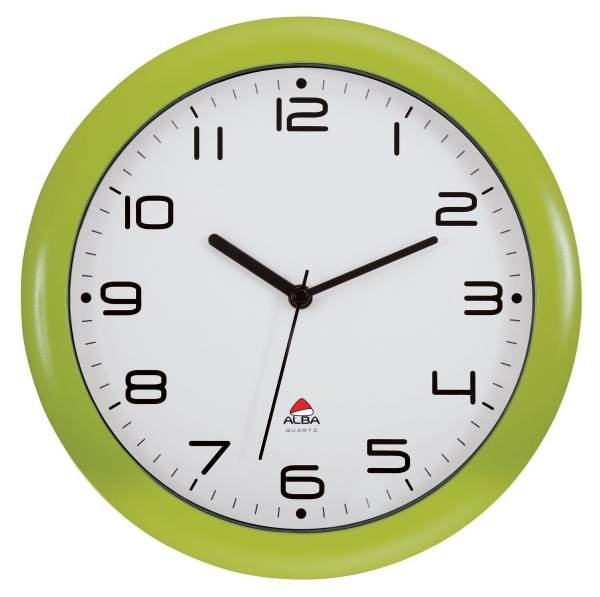 ALBA Nástěnné hodiny Hornew, 30 cm, zelené