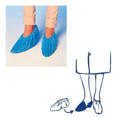 WIMEX jednorázové návleky na obuv, modré, velikost 40 × 14 cm, 100 ks
