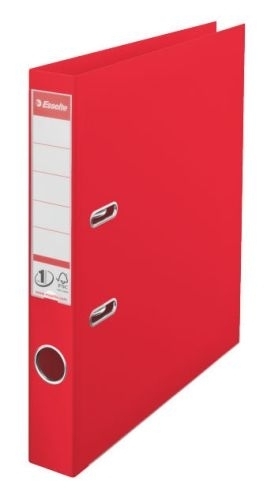 Pákový pořadač Esselte No. 1 Power z PVC A4 50 mm VIVIDA, červený
