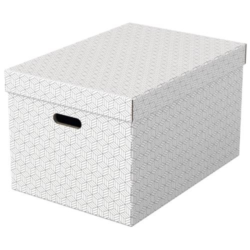 Box úložný Esselte Home, velikost L, bílý, 3 ks
