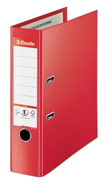 Pákový pořadač Esselte No. 1 Power z PVC A4 80 mm VIVIDA Plus, červený