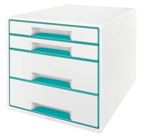 Box zásuvkový Leitz WOW CUBE, 4 zásuvky, ledový modrý 52132051