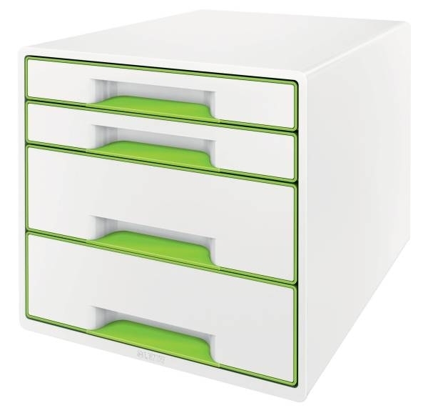 Box zásuvkový Leitz WOW CUBE, 4 zásuvky, zelený 52132054
