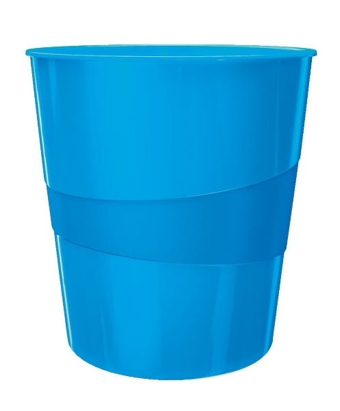 Odpadkový koš Leitz WOW 15 l, modrý