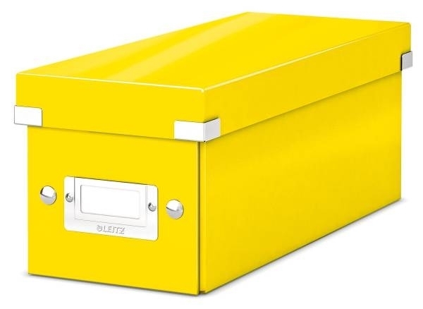 Leitz Krabice archivační na CD Click-N-Store WOW, žlutá
