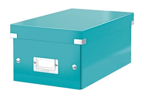 Krabice na DVD Leitz Click&Store, ledová modrá