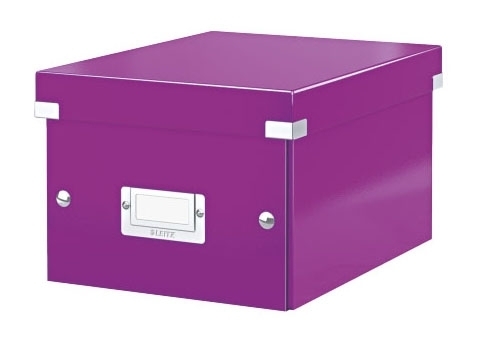 Leitz Univerzální krabice Leitz Click&Store, velikost S (A5), purpurová