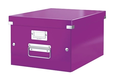 Leitz Univerzální krabice Click&Store, velikost M (A4), purpurová 60440062