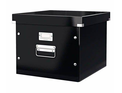 Krabice na závěsné desky Click & Store Leitz, WOW - A4, černá