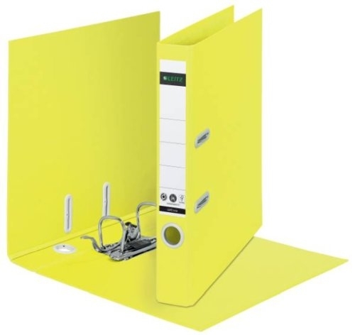Leitz Recycle pákový pořadač 180°,A4, 5 cm, žlutý