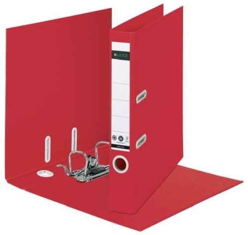 Leitz Recycle pákový pořadač 180°,A4, 5 cm, červený