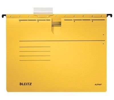 Leitz Závěsné desky Leitz Alpha s rychlovazačem, 25 ks žluté