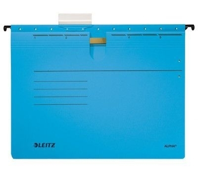 Leitz Závěsné desky Leitz Alpha s rychlovazačem, 25 ks modré