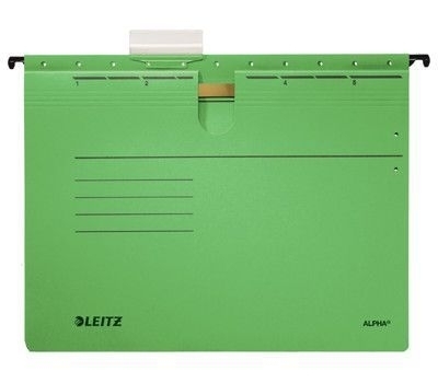 Leitz Závěsné desky Leitz Alpha s rychlovazačem, 25 ks zelené
