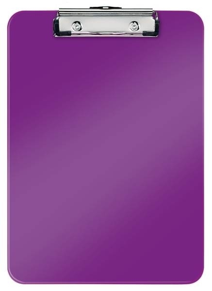 Psací deska s klipem Leitz WOW, A4, purpurová
