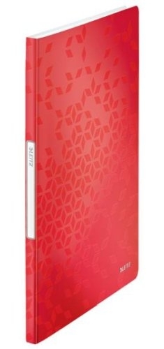 Kniha katalogová Leitz WOW 20 kapes, červená
