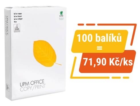 Papír xer. UPM Office Copy/Print A4, 80 g, 100 balíků - Akce