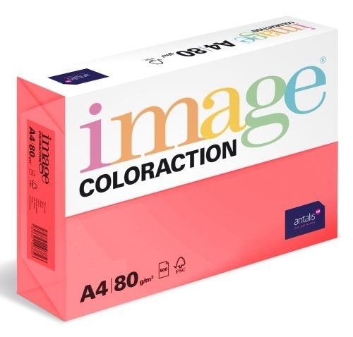 Papír xer. Coloraction A4, 80 g, reflexně růžový/Malibu