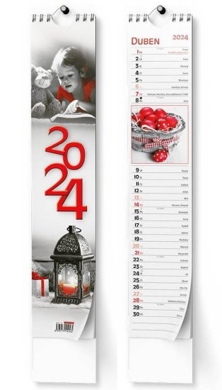 Kalendář nástěnný, kravata, Žánrový 2024