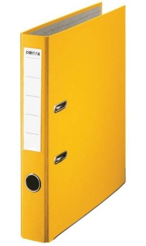 Pořadač pákový Centra A4, 50 mm, žlutý