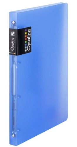 Pořadač čtyřkroužkový Opaline A4, hřbet 20 mm, modrý