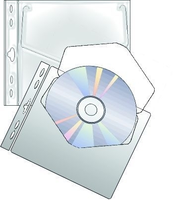 Karton P+P Průhledný obal 2-028, na 1 CD PP, eurozávěs