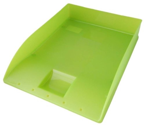 Odkladač plastový Herlitz A4, transparentní zelený