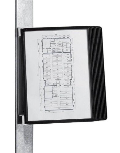 Durable Vario magnetický nástěnný držák s 5 kapsami A4,černý