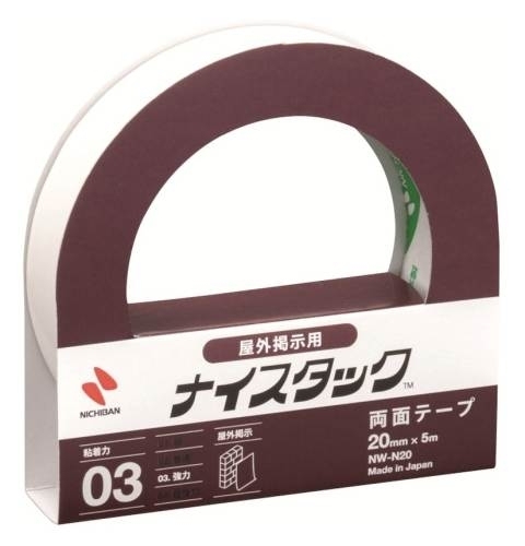 Lepicí pásky oboustranné Nichiban NICETACK - na venkovní použití / 20 mm x 5 m