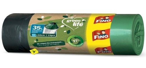 Pytel na odpad Fino Green Life 35 l, 25 mic, zatahov., 15 ks