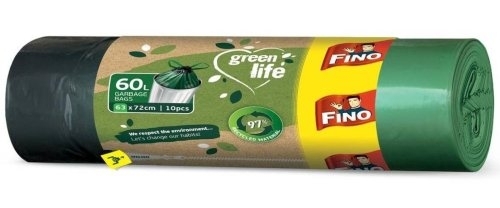 Pytel na odpad Fino Green Life 60 l, 30 mic, zatahov., 10 ks
