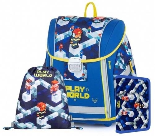 Oxybag školní batoh Premium light, 3dílný, Playworld