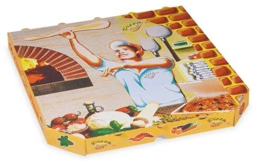 Wimex - Krabice na pizzu z vlnité lepenky 32 x 32 x 3 cm (100 ks)