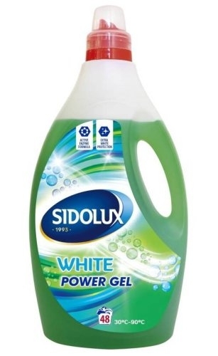 Gel na praní Sidolux power white, 1,92 l, 48 dávek