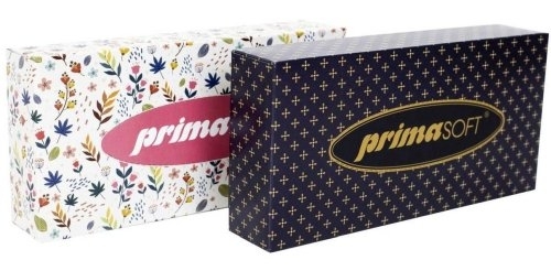 Kapesníčky papírové Primasoft, dvouvrstvé, krabice, 100 ks