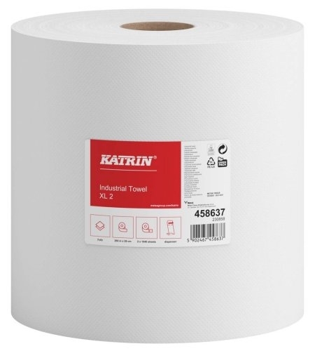 Průmyslová role papírová KATRIN CLASSIC XL 2, bílá 458637