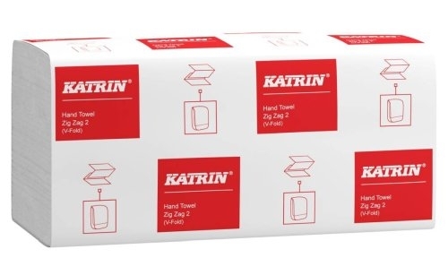 Papírové ručníky skládané Katrin Classic Z-Z 65944, 2vrstvé, bílé